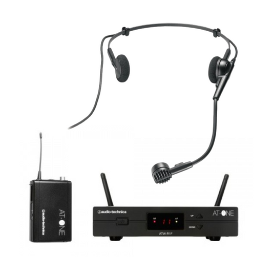 Audio-Technica ATW-11DE3 AT-One Beltpack System with ATM75cW Cardioid Condenser Headworn Microphone