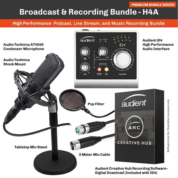 Broadcast-Recording-Bundle-Audient-id4-AT4040-Microphone-Bundle-H1A