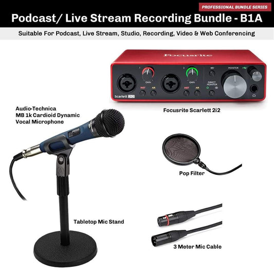 Podcast-Recording-Bundle-Focusrite-2i2-ATMB1k-Microphone-w-Desktop-Mic-Stand-B3A