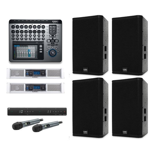 School-Hall-Sound-System-with-QSC-E115-Loudspeaker-GXD8-Amp-and-TouchMix-16-Mixer-Package