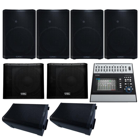 church-sound-system-with-4-qsc-cp12-loudspeaker-2-kw181-subwoofer-2-cp8-stage-monitor-package